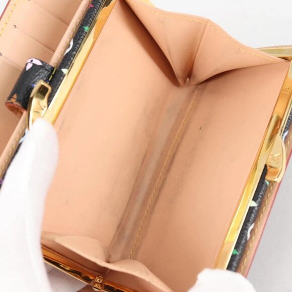 LOUIS VUITTON Multicolor Portefeuille Viennois Wallet Black - Picture 9 of 16